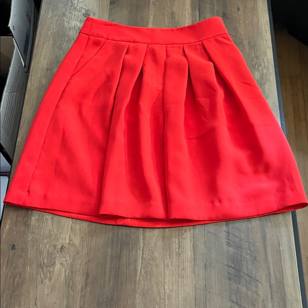 Banana Republic Vibrant Red Mini Skirt